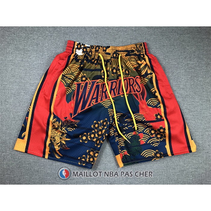 Short Golden State Warriors Lunar New Year Mitchell & Ness Just Don Orange